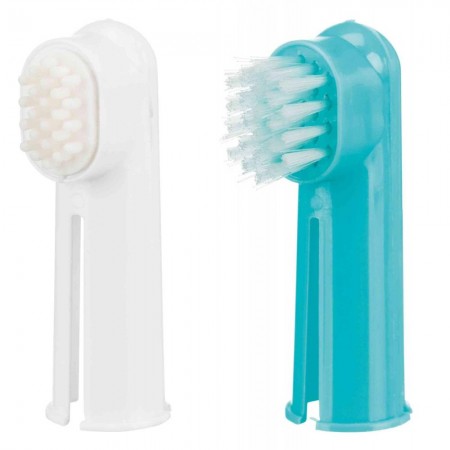 Trixie Tooth Brush Set Зубная щетка для собак насадка на палец набор из 2 шт (2550)